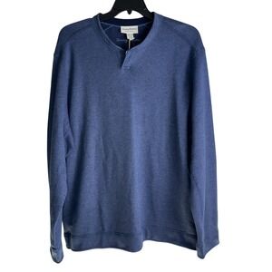 Tommy Bahama Mens 2XL New Flip‎ Coast Abaco Blue Heather Reversible Pullover NWT